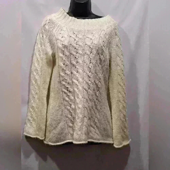 Cream Apt.9 Cable Knit Sweater - Picture 3 of 7